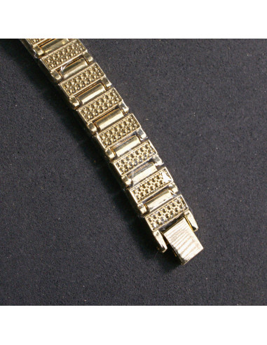 Zegarek damski vintage złoty z zieloną tarczą i...