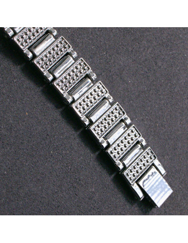 Zegarek damski vintage srebrny z białą tarczą i...