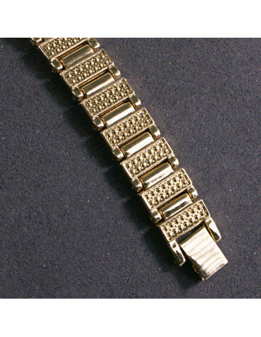 Zegarek damski vintage złoty z białą tarczą i...