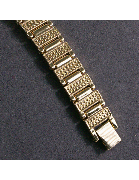 Zegarek damski vintage złoty z białą tarczą i cyrkonią Lolita Akcesoria