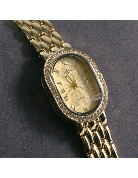 Zegarek damski vintage złoty ze złotą tarczą Lolita Akcesoria