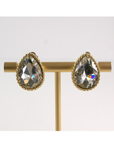 Klipsy do Uszu Lolita Akcesoria Klips do Ucha CRYSTAL...