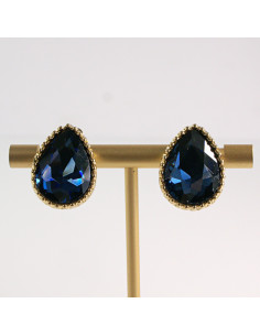 Klipsy do Uszu Lolita Akcesoria Klips do Ucha GRANATOWE...