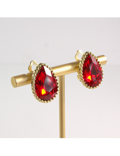 Klipsy do Uszu Lolita Akcesoria Klips do Ucha CZERWONE... 2