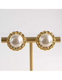 Klipsy do Uszu Lolita Akcesoria Klips do Ucha PERŁOWE...