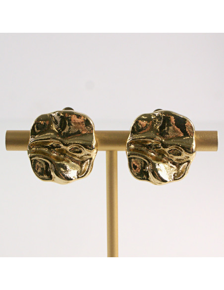 Klipsy do Uszu Lolita Akcesoria Klips do Ucha ZŁOTE "GUZIKI" VINTAGE