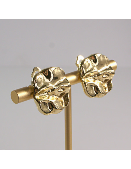 Klipsy do Uszu Lolita Akcesoria Klips do Ucha ZŁOTE "GUZIKI" VINTAGE