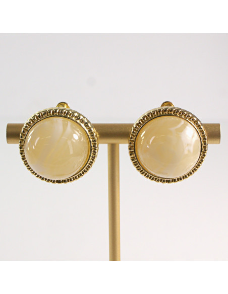 Klipsy do Uszu Lolita Akcesoria Klips do Ucha "GUZIKI" VINTAGE KULE