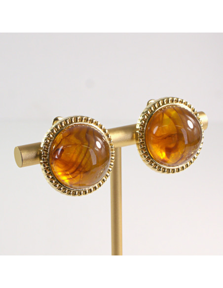 Klipsy do Uszu Lolita Akcesoria Klips do Ucha "GUZIKI" VINTAGE KULE