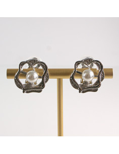 Klipsy do Uszu Lolita Akcesoria Klips do Ucha SERBRNE...