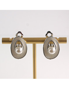 Klipsy do Uszu Lolita Accessories Klips do Ucha  Z PEREŁKĄ