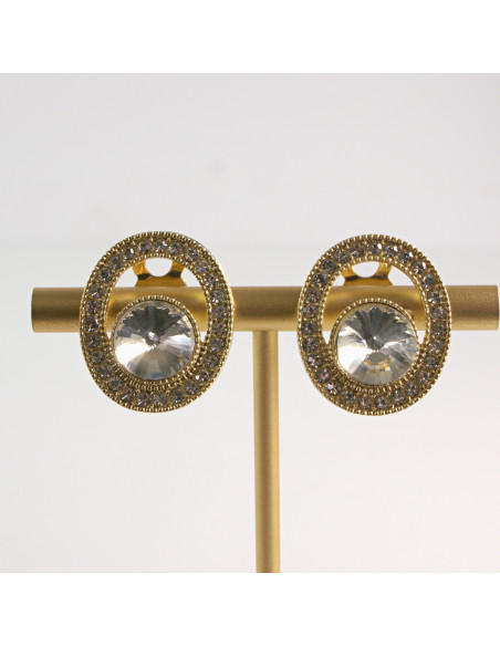 Klipsy do Uszu Lolita Accessories Klips do Ucha a'la BRYLANT CRYSTAL