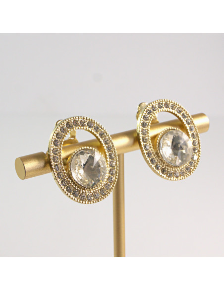 Klipsy do Uszu Lolita Accessories Klips do Ucha a'la BRYLANT CRYSTAL