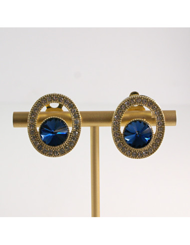 Klipsy do Uszu Lolita Accessories Klips do Ucha a'la BRYLANT GRANAT