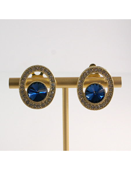 Klipsy do Uszu Lolita Accessories Klips do Ucha a'la BRYLANT GRANAT