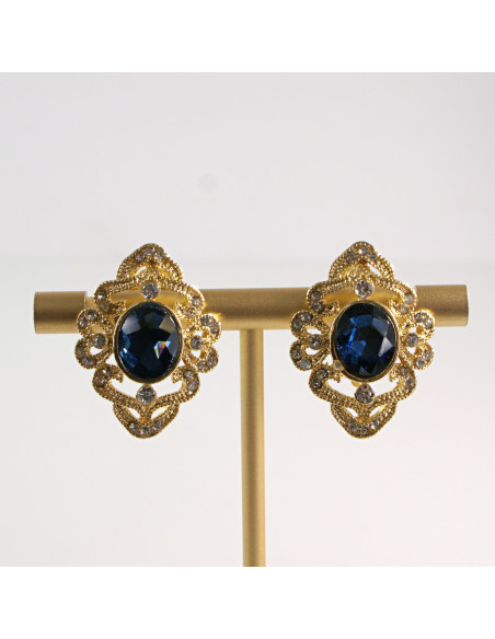 Klipsy do Uszu Lolita Accessories Klips do Ucha a'la BRYLANT GRANAT