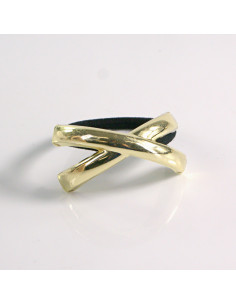 Gumka do włosów HAIR CUFF METALOWA PÓŁOBRĘCZ ZŁOTA Lolita...