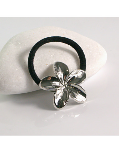 Gumka do włosów HAIR CUFF METALOWA PÓŁOBRĘCZ SREBRNY KWIAT Lolita Akcesoria