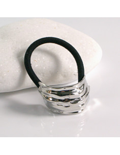 Gumka do włosów HAIR CUFF METALOWA PÓŁOBRĘCZ SREBRNA...