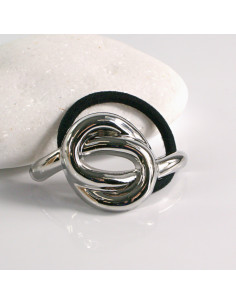 Gumka do włosów HAIR CUFF METALOWA PÓŁOBRĘCZ SREBRNA...