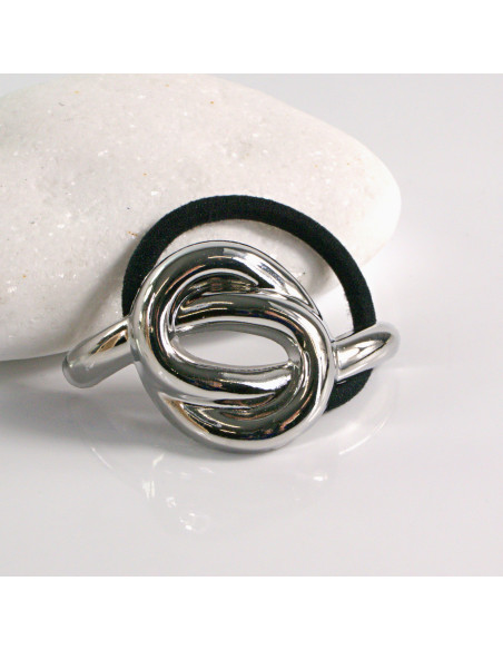 Gumka do włosów HAIR CUFF METALOWA PÓŁOBRĘCZ SREBRNA Lolita Akcesoria