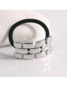 Gumka do włosów HAIR CUFF METALOWA PÓŁOBRĘCZ SREBRNA...