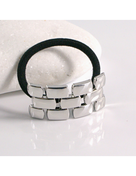 Gumka do włosów HAIR CUFF METALOWA PÓŁOBRĘCZ SREBRNA Lolita Akcesoria