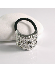 Gumka do włosów HAIR CUFF METALOWA PÓŁOBRĘCZ SREBRNA...