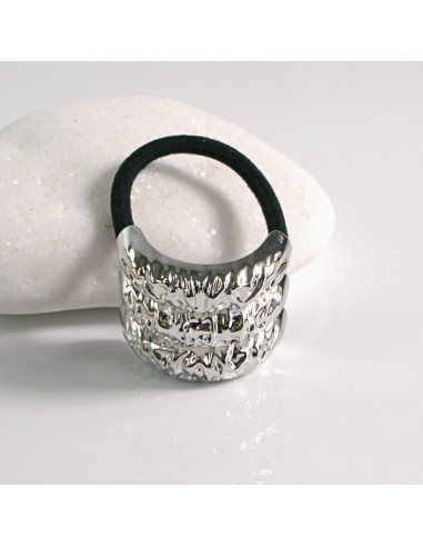 Gumka do włosów HAIR CUFF METALOWA PÓŁOBRĘCZ SREBRNA Lolita Akcesoria