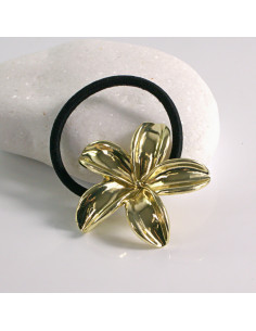Gumka do włosów HAIR CUFF METALOWA PÓŁOBRĘCZ ZŁOTA KWIAT...