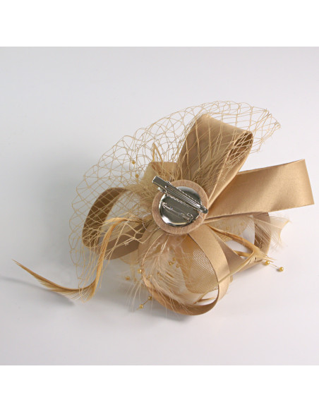 KWIAT Z MATERIAŁU na GŁOWĘ KOKARDA FASCYNATOR Lolita Accessories