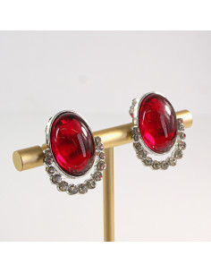 Klipsy do Uszu Lolita Accessories Klips do Ucha CZERWONY... 2