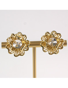 Klipsy do Uszu Lolita Akcesoria Klips do Ucha ZŁOTE...