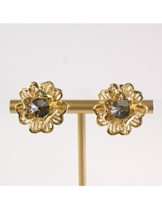 Klipsy do Uszu Lolita Akcesoria Klips do Ucha ZŁOTE...