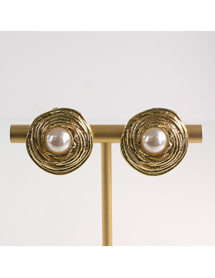 Klipsy do Uszu Lolita Akcesoria Klips do Ucha ZŁOTE...