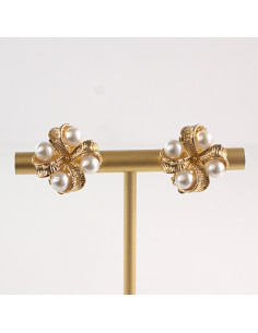 Klipsy do Uszu Lolita Akcesoria Klips do Ucha ZŁOTE...