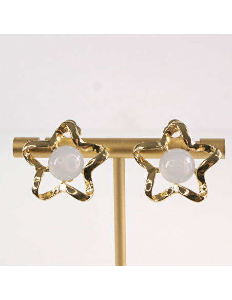 Klipsy do Uszu Lolita Accessories Klips do Ucha ZŁOTE GWIAZKI GWIAZDY