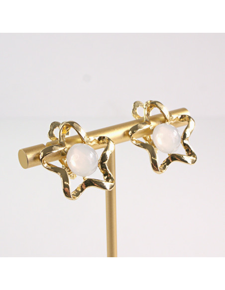 Klipsy do Uszu Lolita Accessories Klips do Ucha ZŁOTE GWIAZKI GWIAZDY