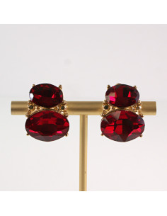 Klipsy do Uszu Lolita Accessories Klips do Ucha CZERWONE...