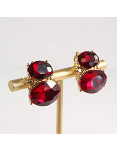 Klipsy do Uszu Lolita Accessories Klips do Ucha CZERWONE... 2