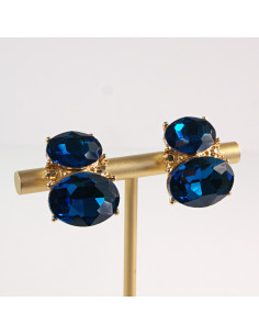 Klipsy do Uszu Lolita Accessories Klips do Ucha GRANATOWY... 2