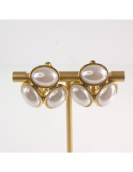 Klipsy do Uszu Lolita Accessories Klips do Ucha ZJAWISKOWE PERŁOWE KLASYKA