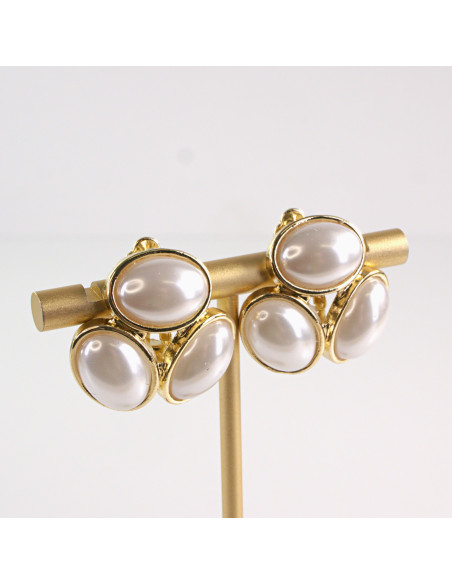 Klipsy do Uszu Lolita Accessories Klips do Ucha ZJAWISKOWE PERŁOWE KLASYKA