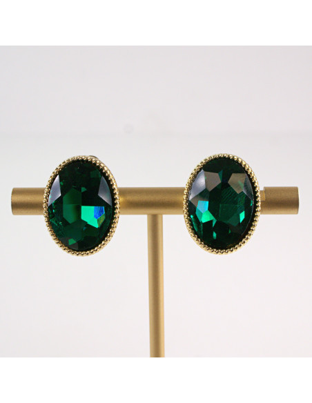 Klipsy do Uszu Lolita Accessories Klips do Ucha ZIELONE ELIPSY