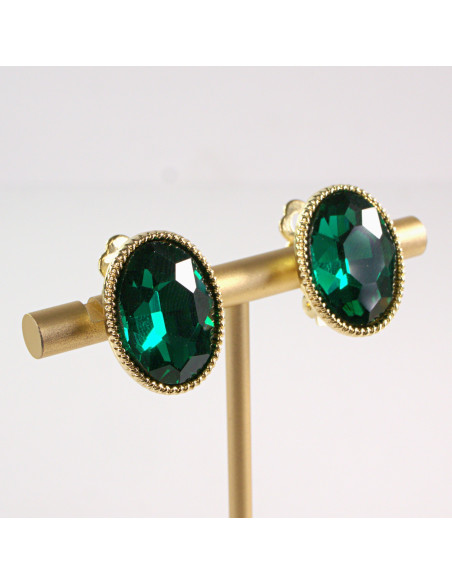 Klipsy do Uszu Lolita Accessories Klips do Ucha ZIELONE ELIPSY