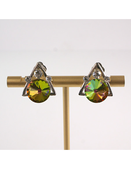 Klipsy do Uszu Lolita Accessories Klips do UCHA TRÓJKĄTY VITRAIL LIGHT