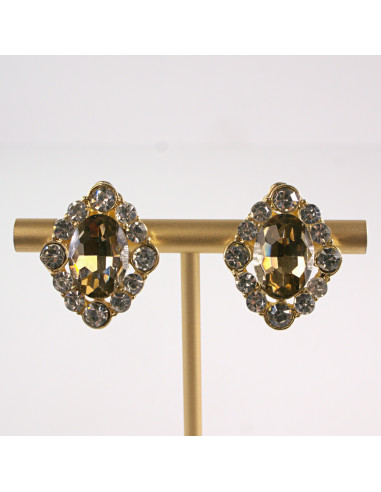 Klipsy do Uszu Lolita Accessories Klips do UCHA VINTAGE MEDALION BEŻOWY