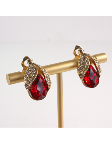 Klipsy do Uszu Lolita Accessories Klips do UCHA VINTAGE CZERWONY