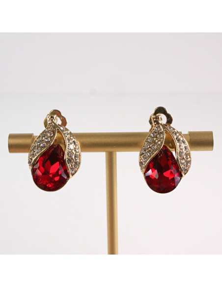 Klipsy do Uszu Lolita Accessories Klips do UCHA VINTAGE CZERWONY