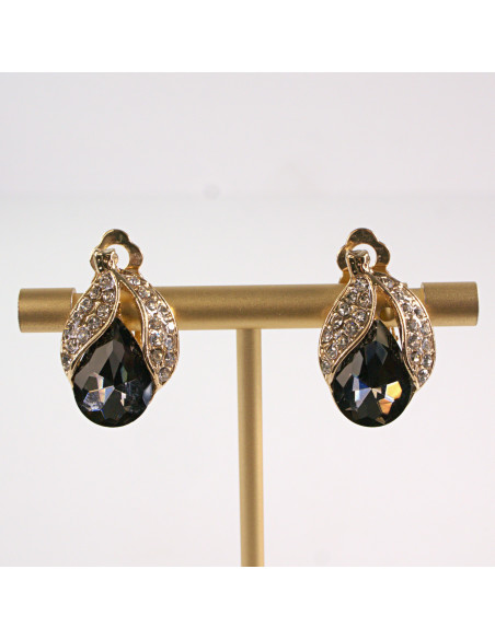 Klipsy do Uszu Lolita Accessories Klips do UCHA VINTAGE GRAFITOWY